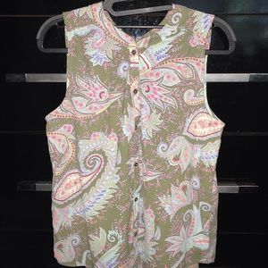 Paisley American Eagle outfitters sleeveless shirt